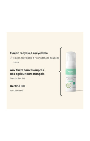 Mousse nettoyante bio - Visage - 125 ml