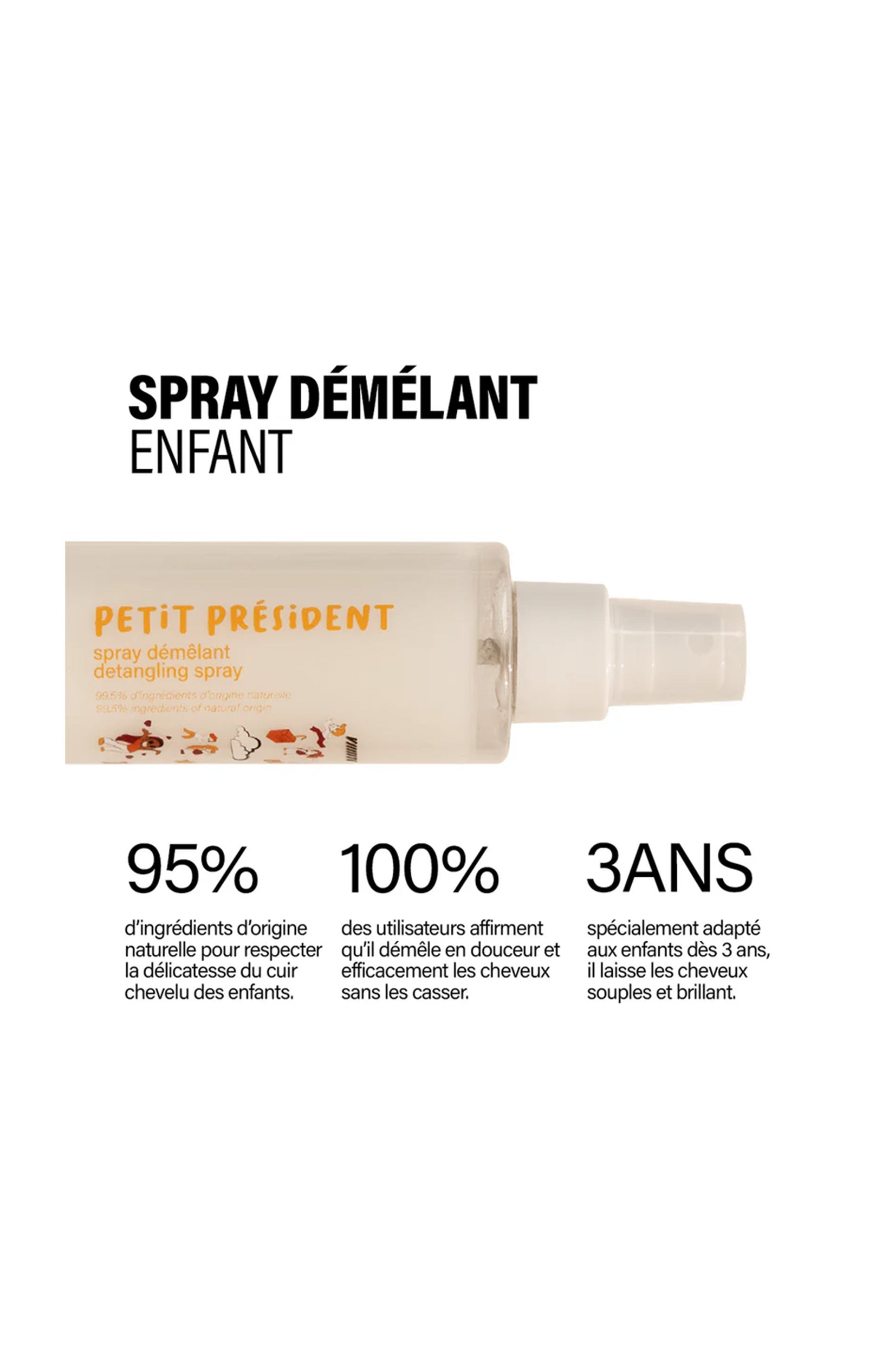 Spray démêlant - Cheveux - Enfant - 200 ml