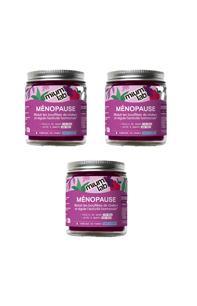 Cure sachets de gummies ménopause - Pomme & cassis - Sans sucres - 2 mois