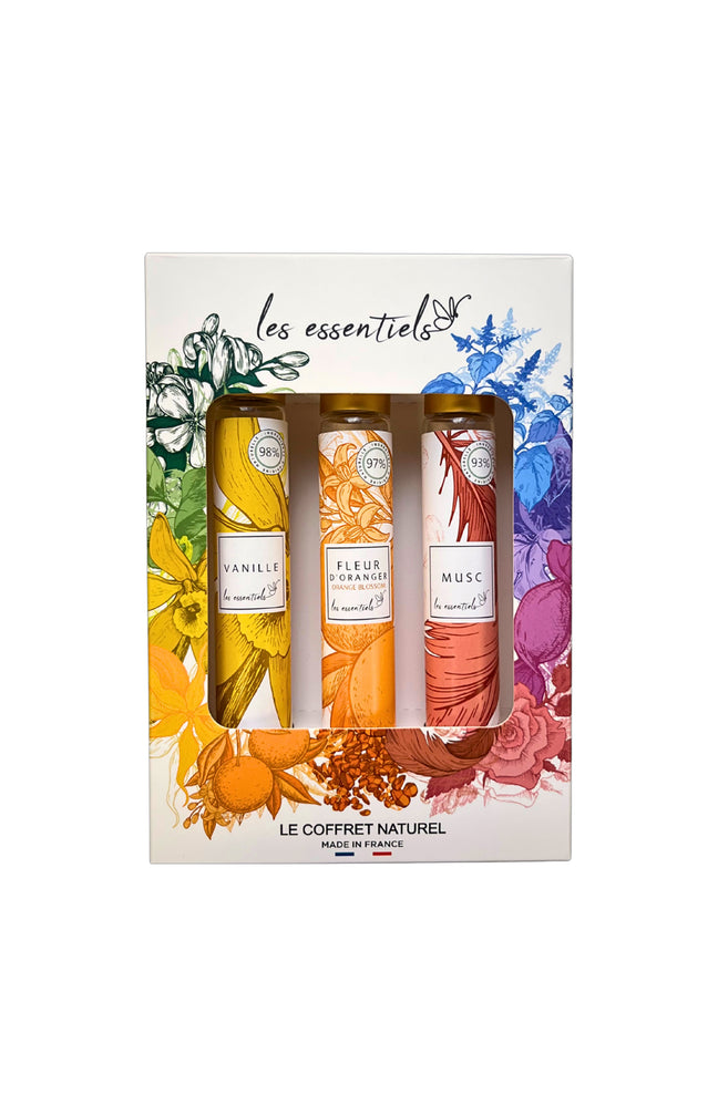 Coffret Les Essentiels - Vanille, Fleur d'oranger & Musc - 3 x 30 ml