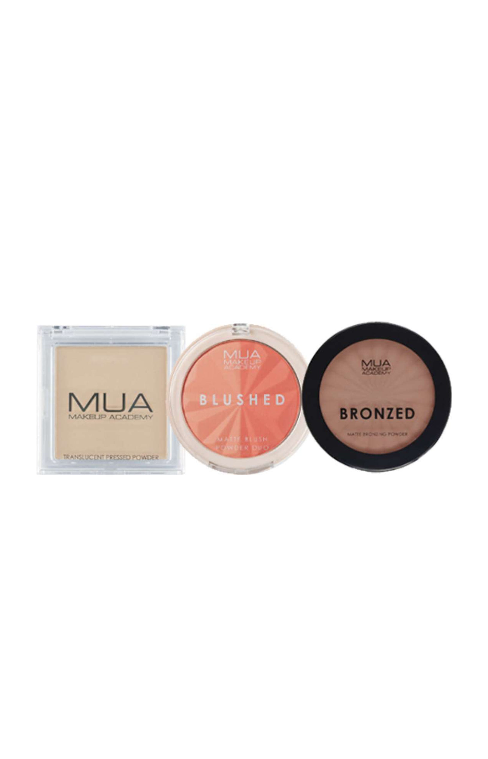 Blush, bronzer & poudre fixatrice - Peachy & 110