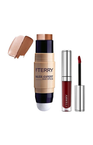 Fond de teint stick & baume à lèvres teinté - Golden Brown & Cherry Chérie