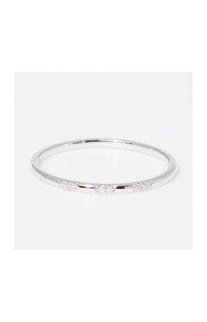 Bague Pour Toujours - Or blanc 375/1000 & diamant