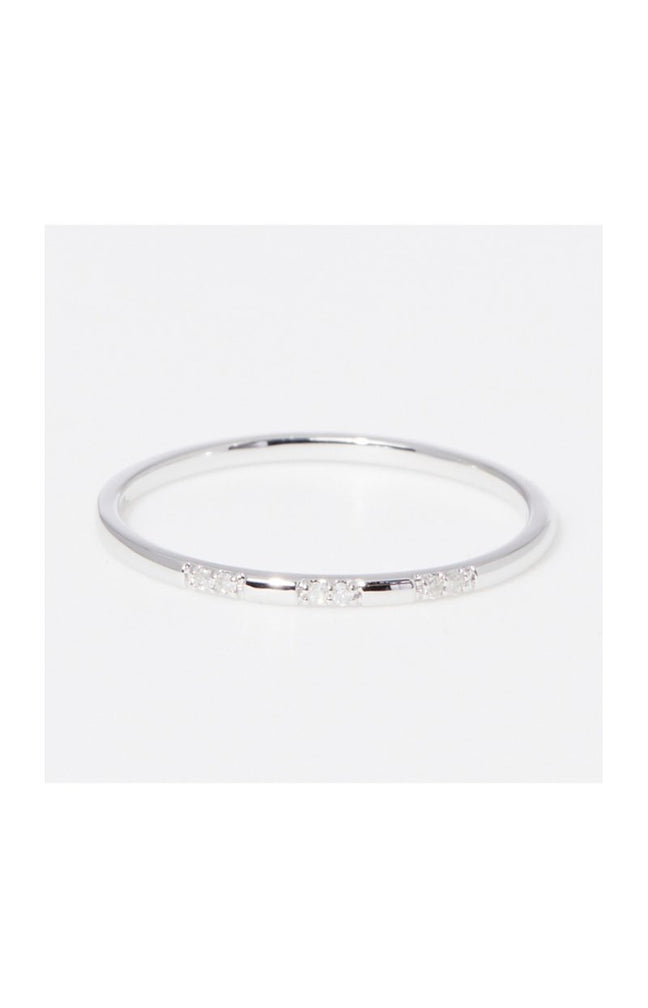 Bague Pour Toujours - Or blanc 375/1000 & diamant