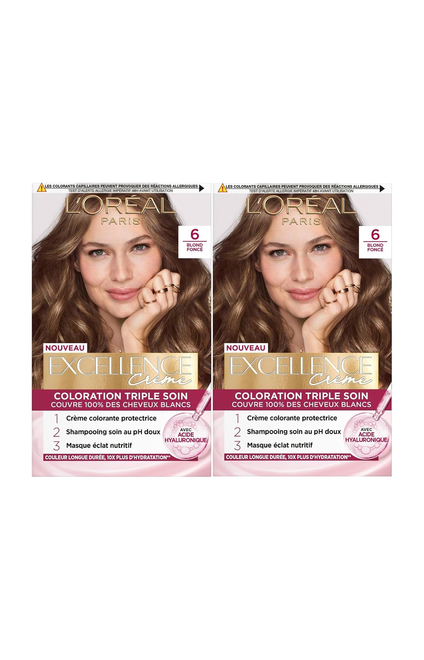 2 colorations permanentes - Excellence crème - 06 Blond foncé