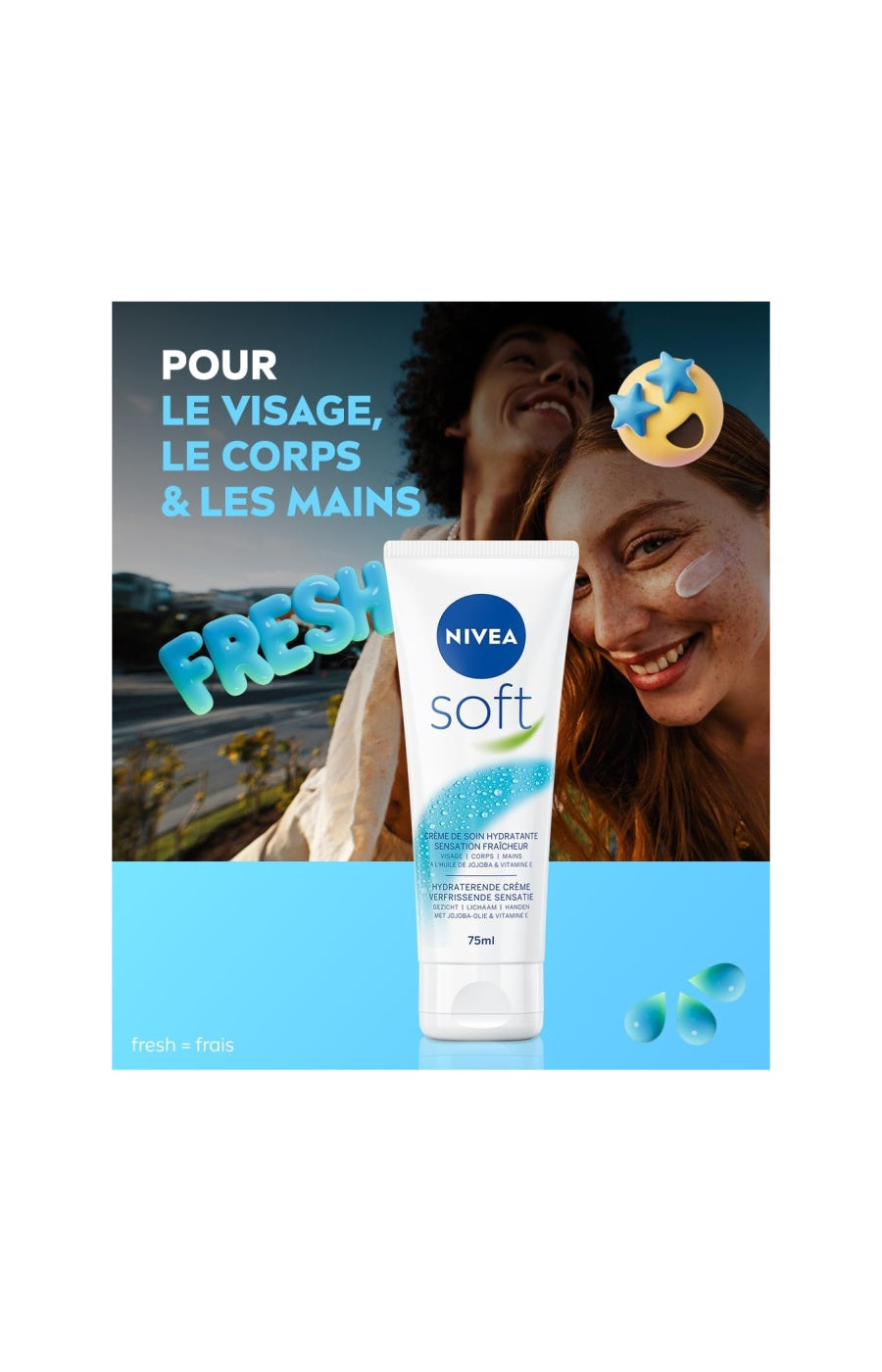 Crèmes hydratantes - 2 x 75 ml
