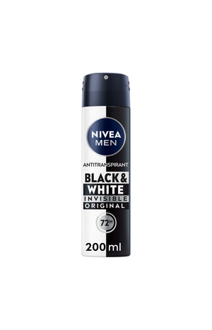Déodorant spray 72h - Black & White - Homme - 200 ml