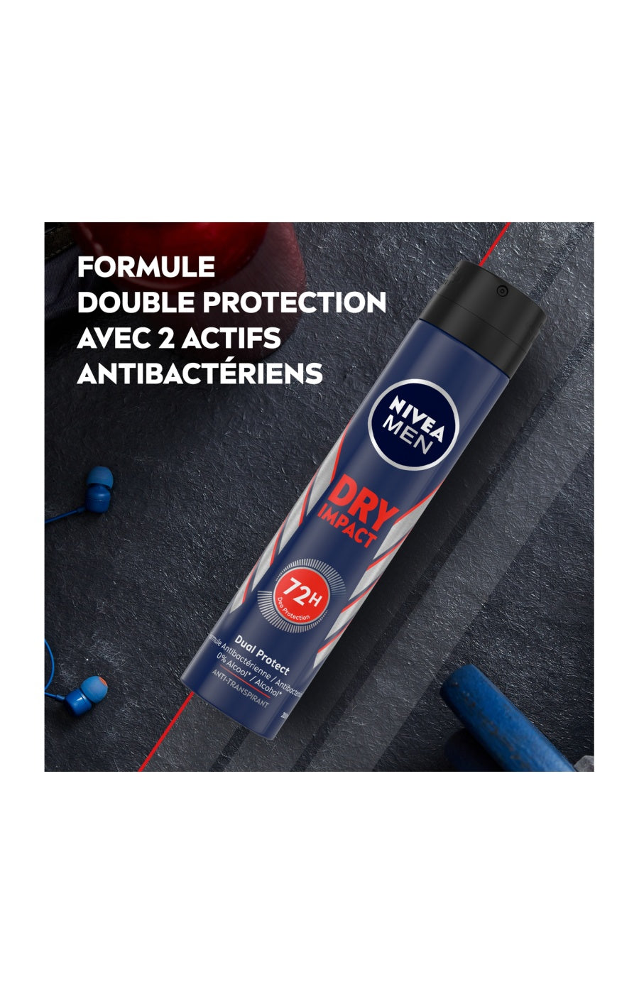 Déodorant spray 72h - Dry Impact - Homme - 200 ml
