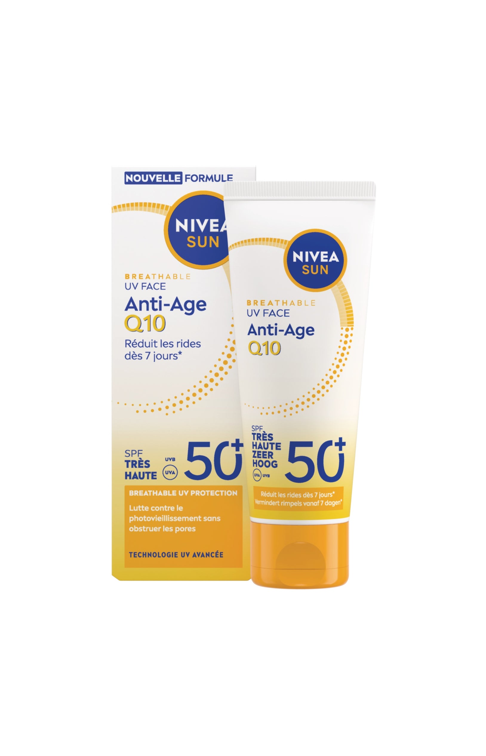 Crème solaire visage - Nivea Sun - SPF 50