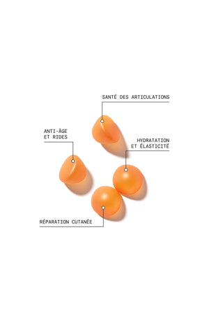 Gummies acide hyaluronique - Pêche - Sans sucres - 21 jours