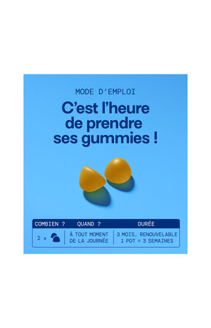 Gummies vitamine D - Mangue - Sans sucres - 21 jours
