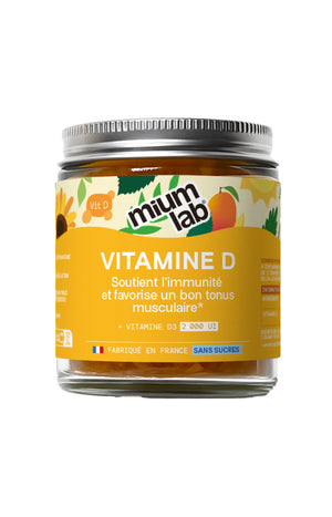 Gummies vitamine D - Mangue - Sans sucres - 21 jours