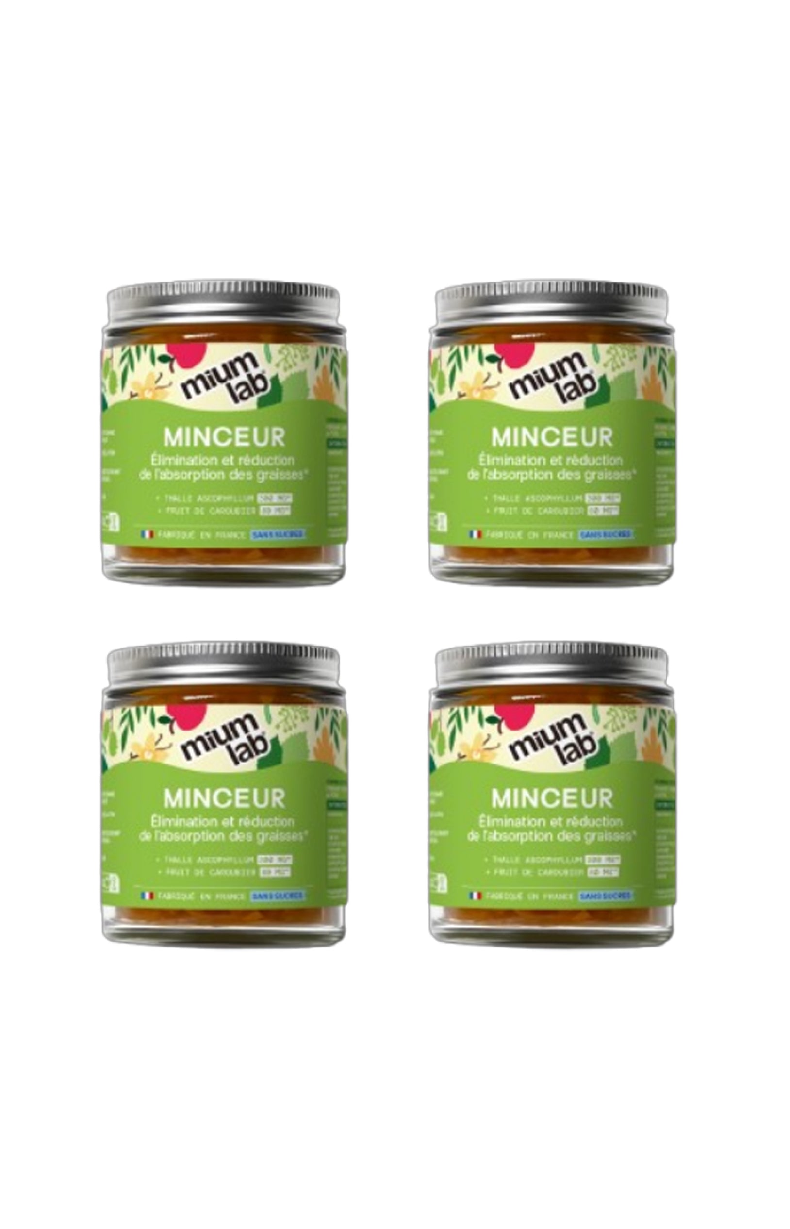 Cures gummies minceur - Pomme & vanille - Sans sucres - 3 mois