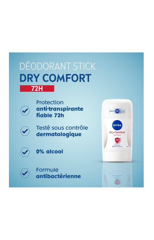 Déodorants stick 72h - Dry Comfort - 2 x 50 ml