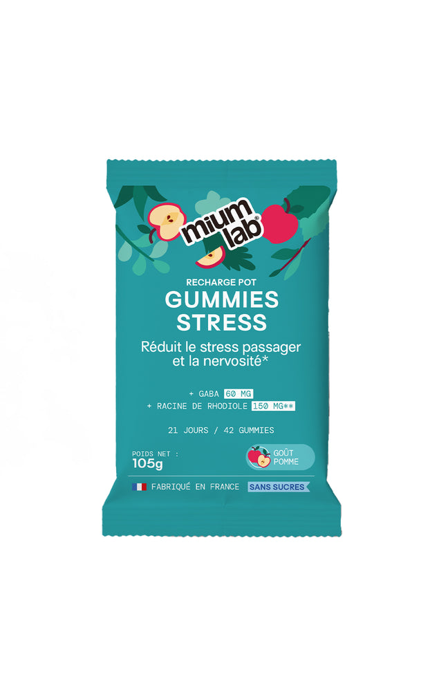 Recharge - Gummies Stress - Equilibre émotionnel - Pomme - 1 mois