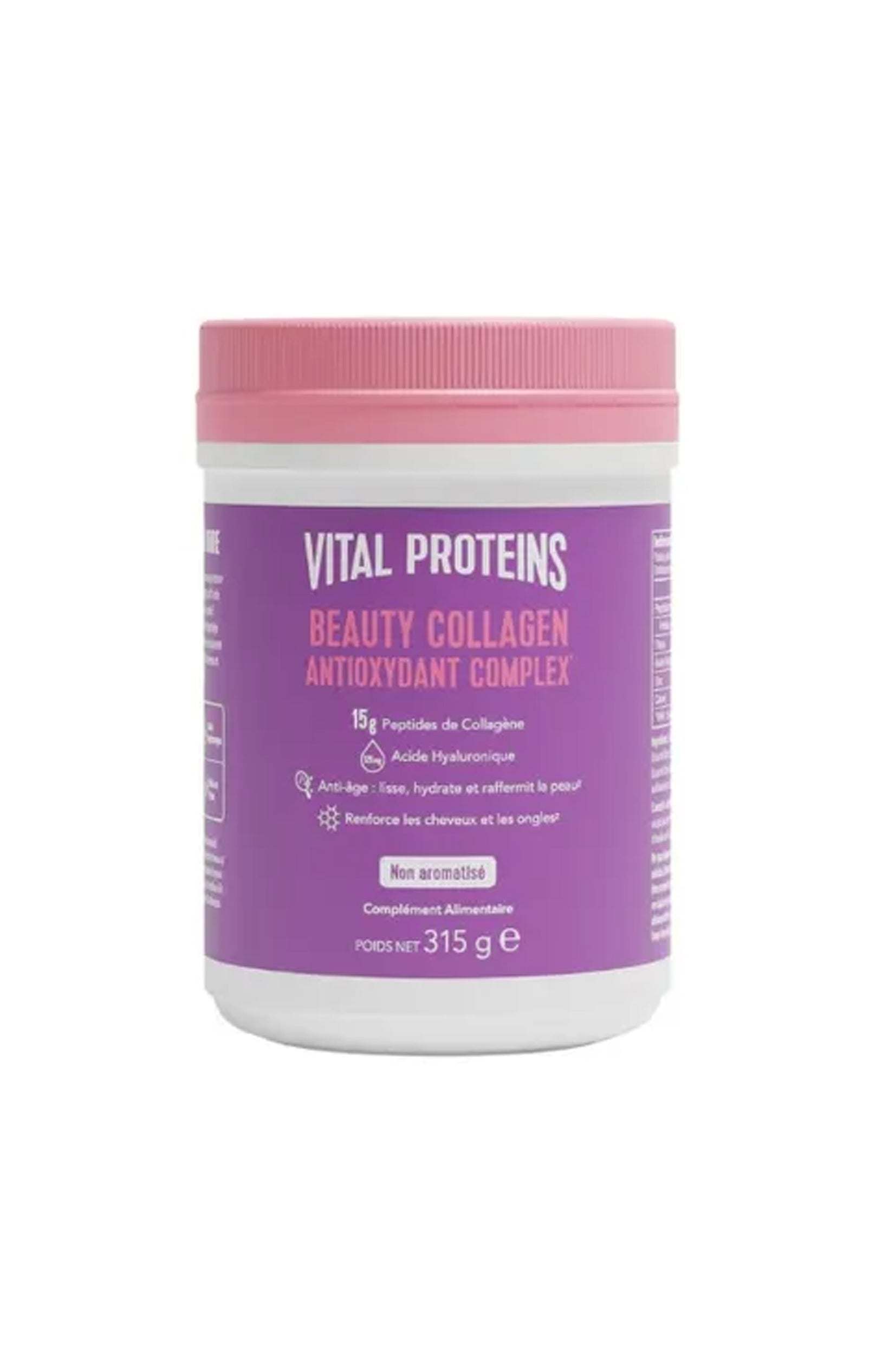 Collagène antioxydant - Goût neutre - Peau, cheveux et ongles - 315 g