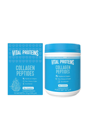 Lot de sticks (10x10g) et poudre (567g) peptides de collagène - 2 produits