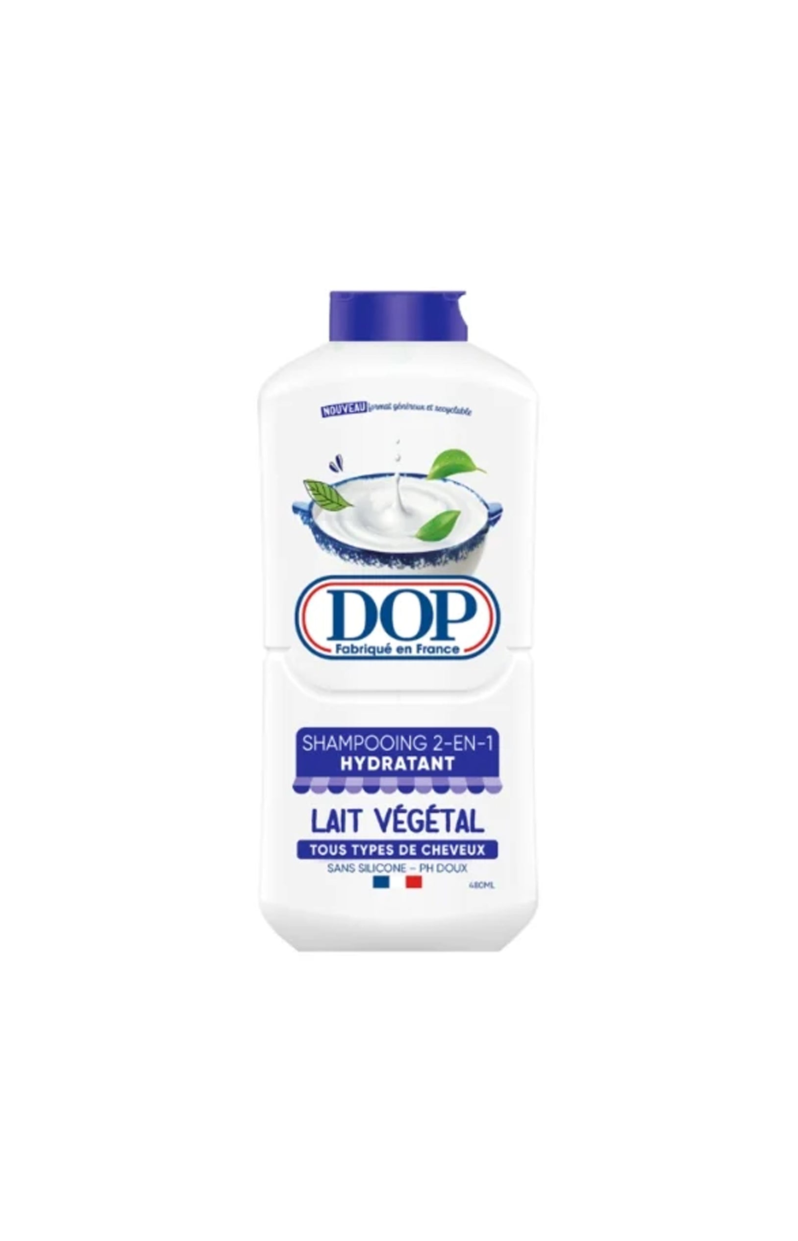 Lot de shampoings 2en1 lait végétal - 480 ml - 2 produits