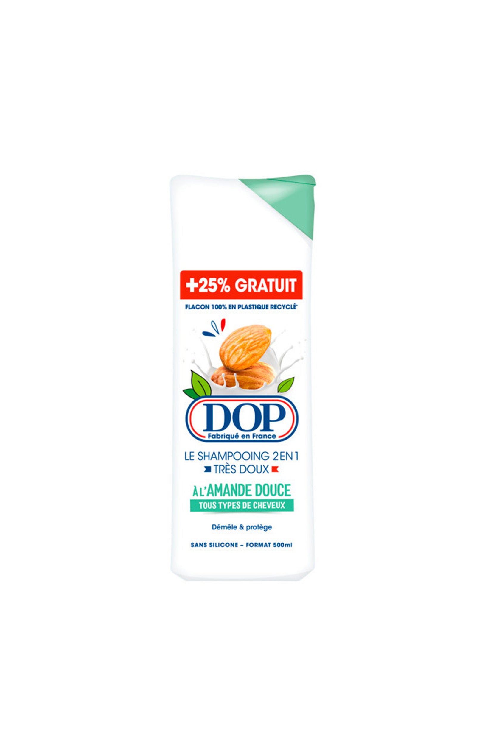 Lot de shampoings 2en1 amande - 500 ml - 2 produits