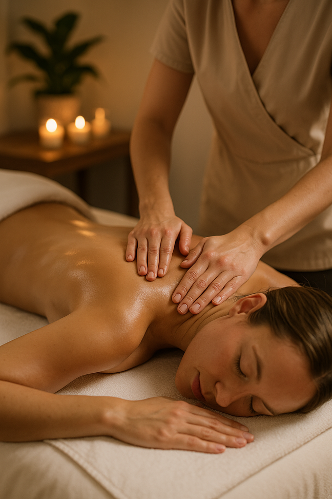 Massage aux huiles essentielles en duo
