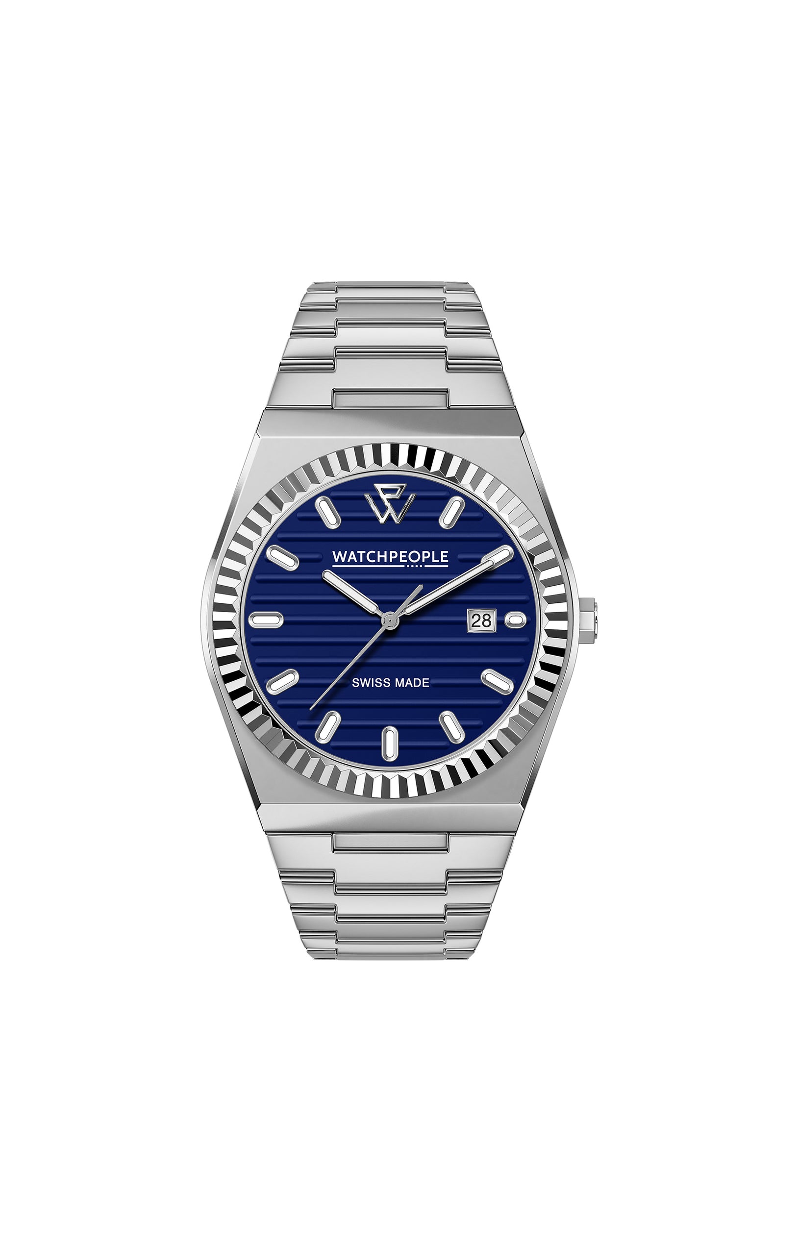 Montre quartz - Midnight blue hld - Argenté