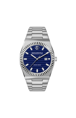 Montre quartz - Midnight blue hld - Argenté