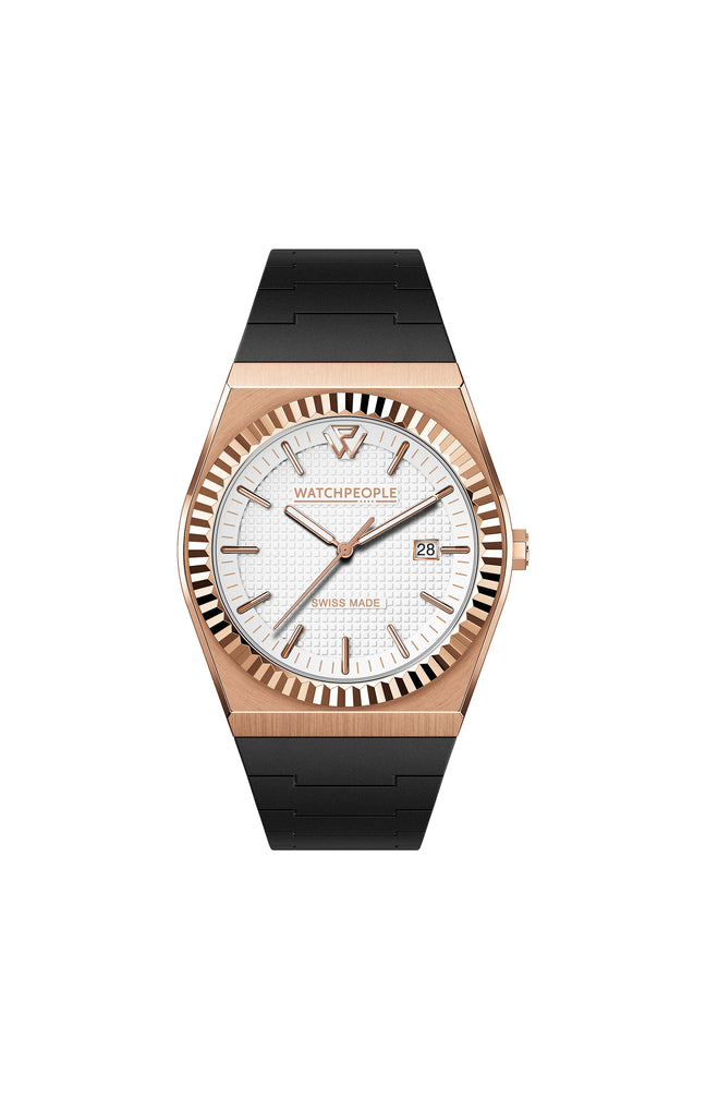 Montre à quartz - WP1 - Medium - Rose Gold Brushed White