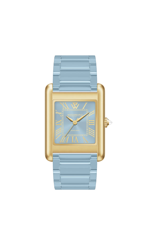Montre à quartz - WP6 - Small - Soft Blue Gold