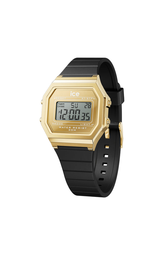 Montre digitale - ICE digit retro - Small Black