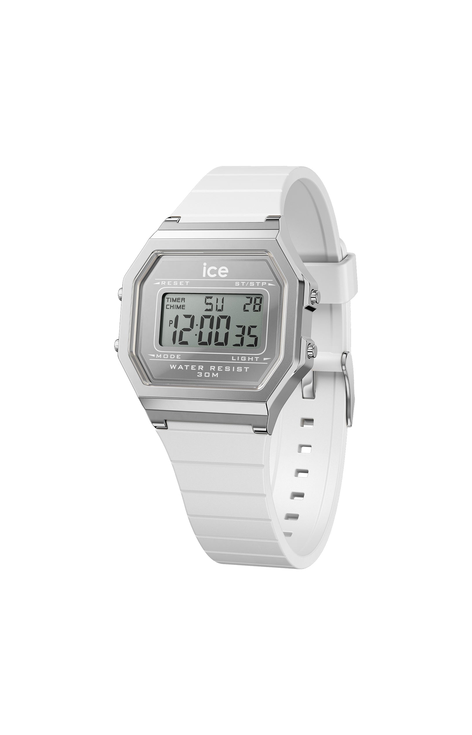 Montre digitale - ICE digit retro - Small White