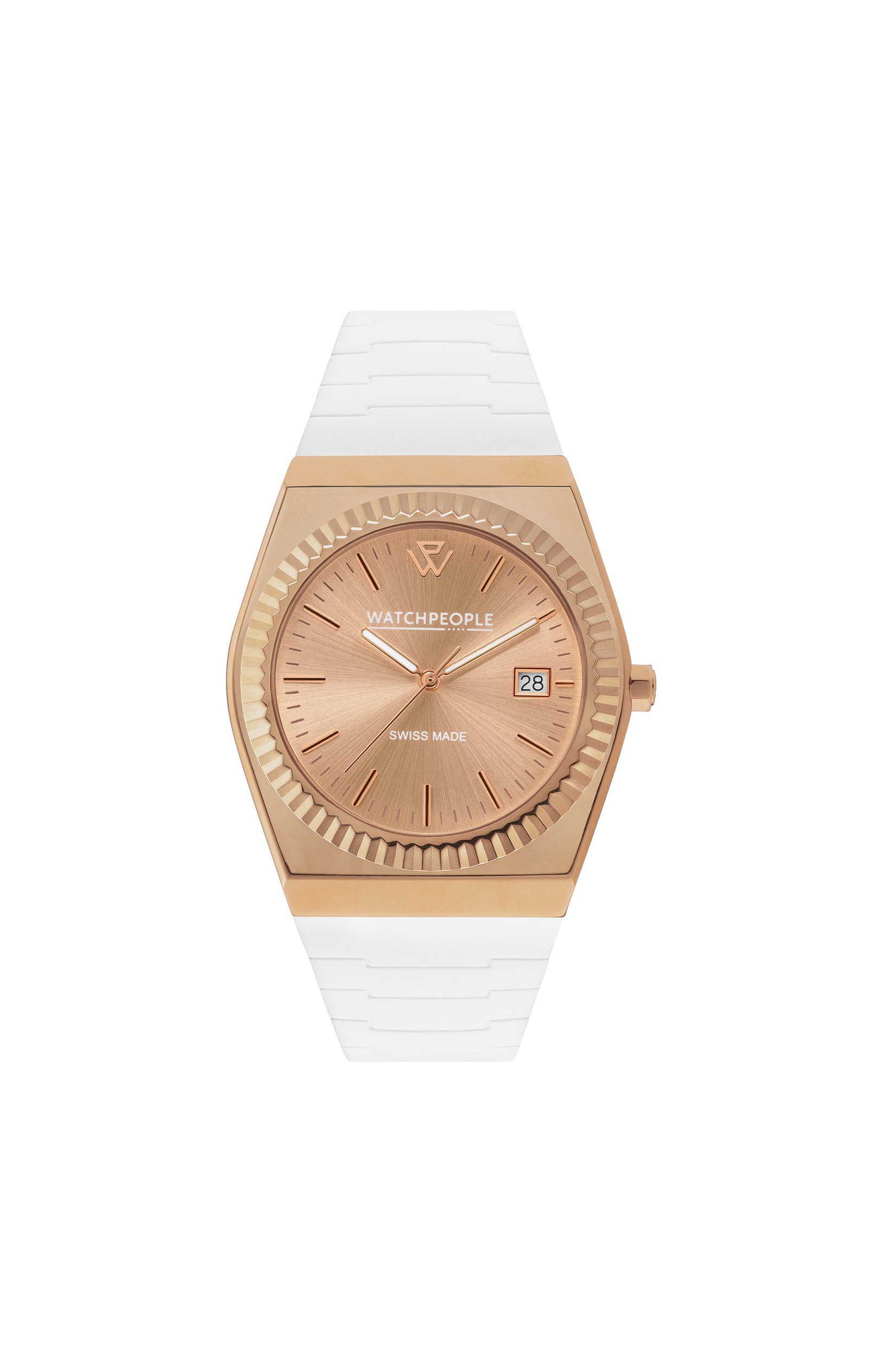 Montre à quartz - WP1 - Small - Rose Gold Shiny White Peach