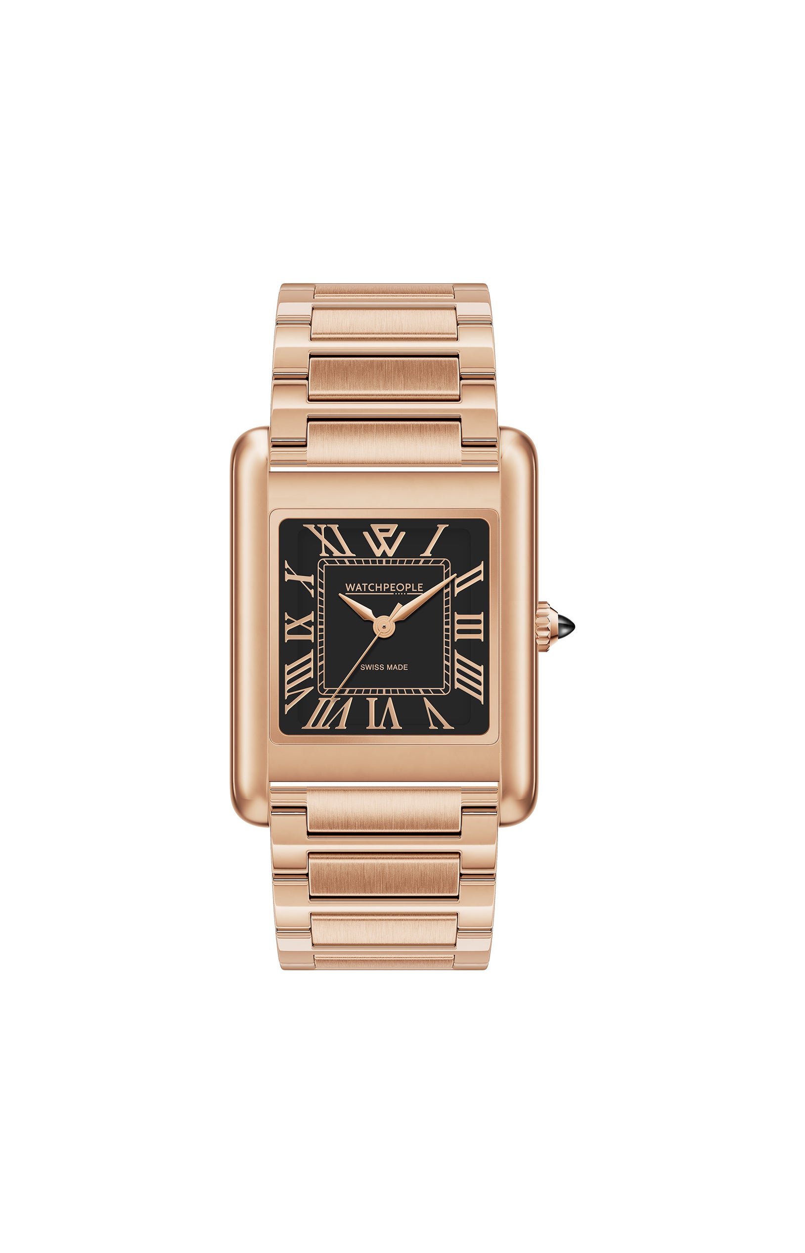 Montre à quartz - WP6 - Small - Shiny Rose Gold Black
