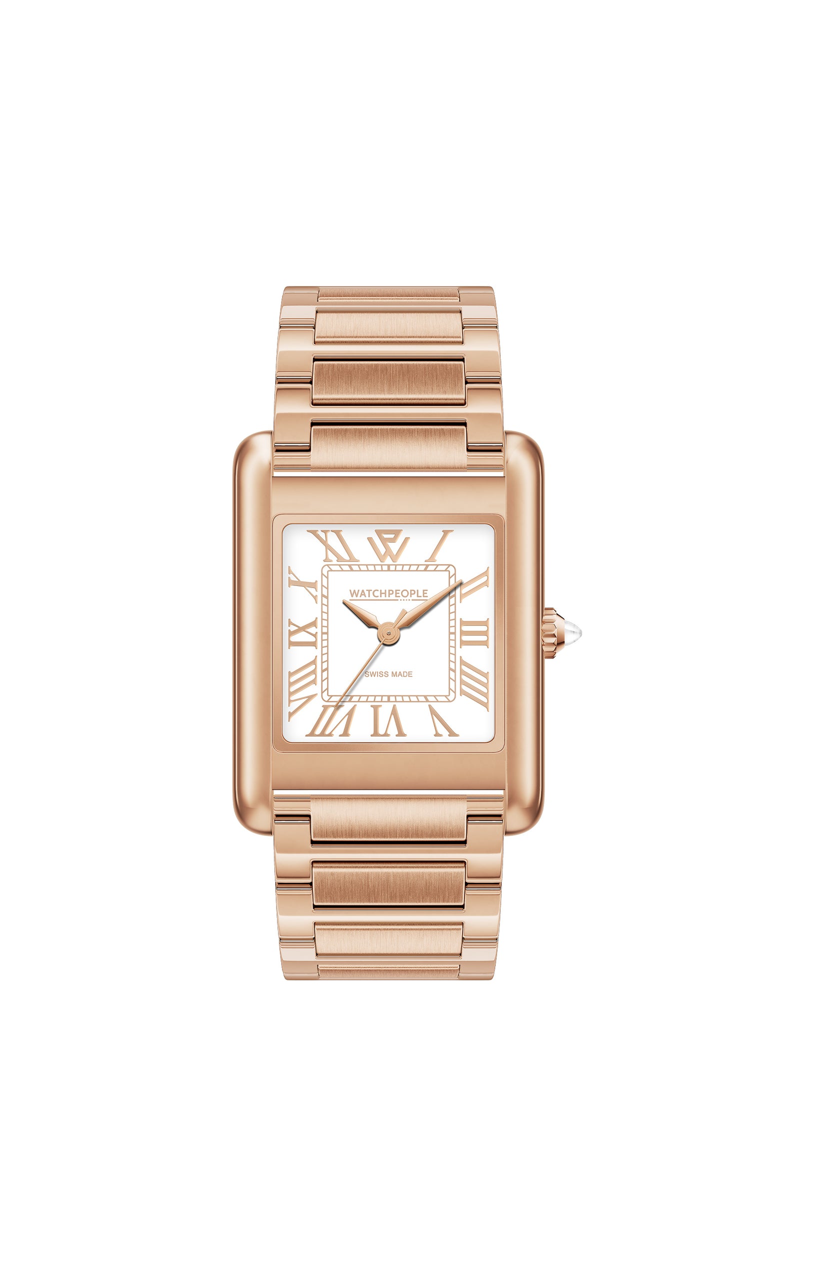 Montre à quartz - WP6 - Small - Shiny Rose-Gold White