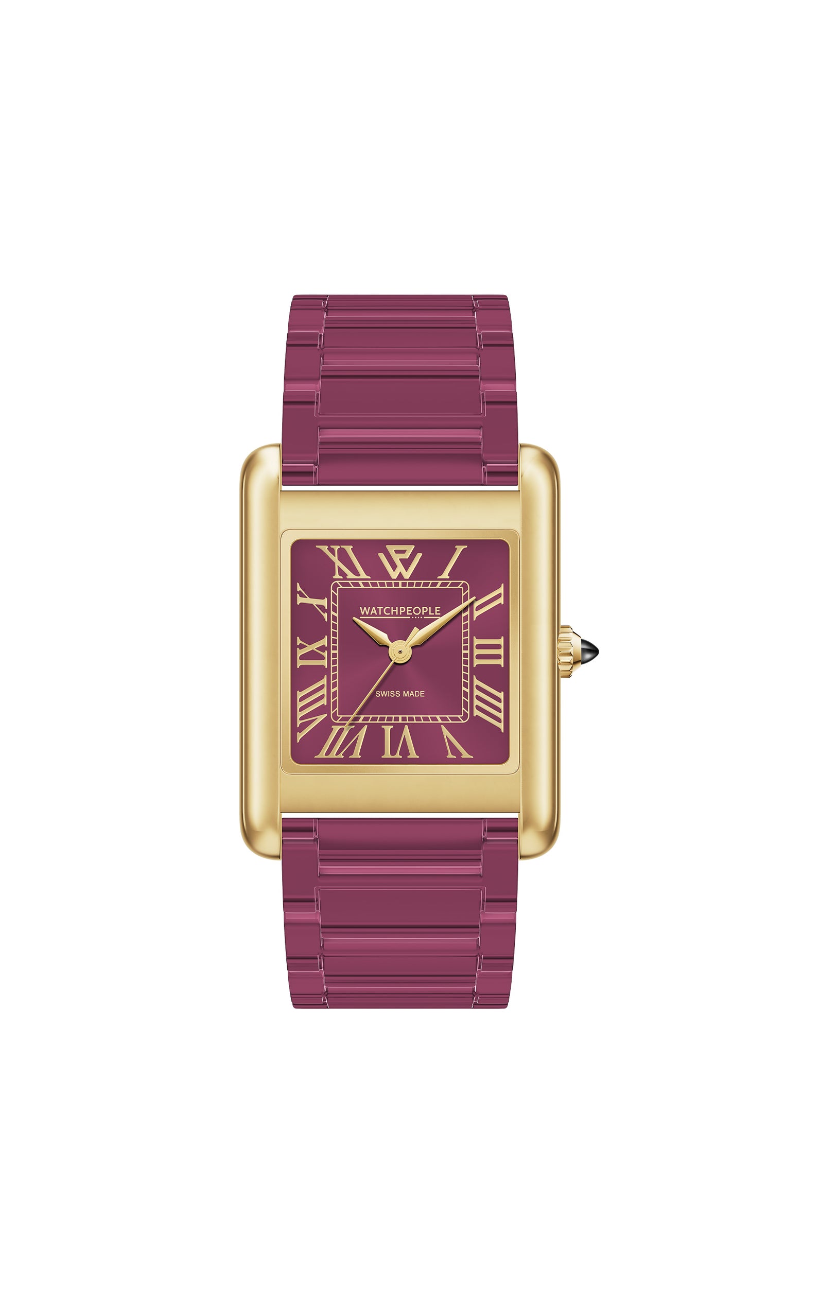 Montre à quartz - WP6 - Small - Deep Burgundy Gold