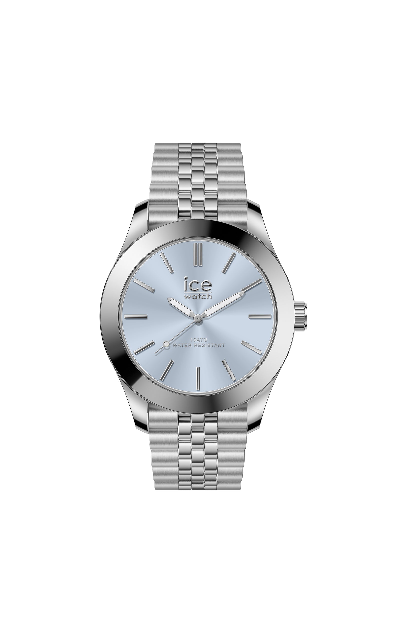 Montre à quartz - ICE steel - Small Silver light blue