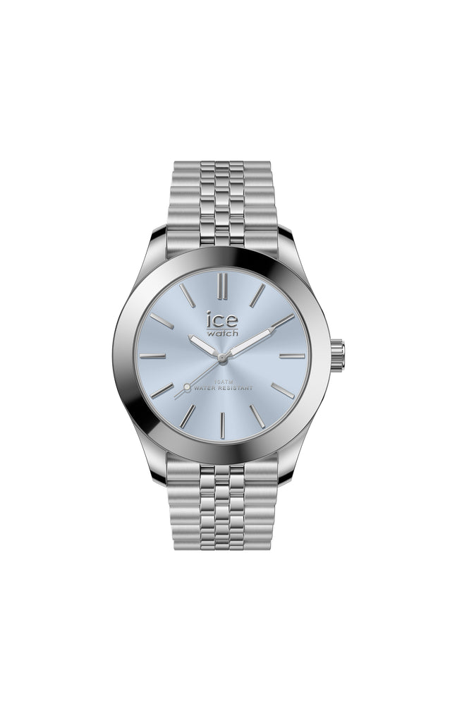 Montre à quartz - ICE steel - Small Silver light blue