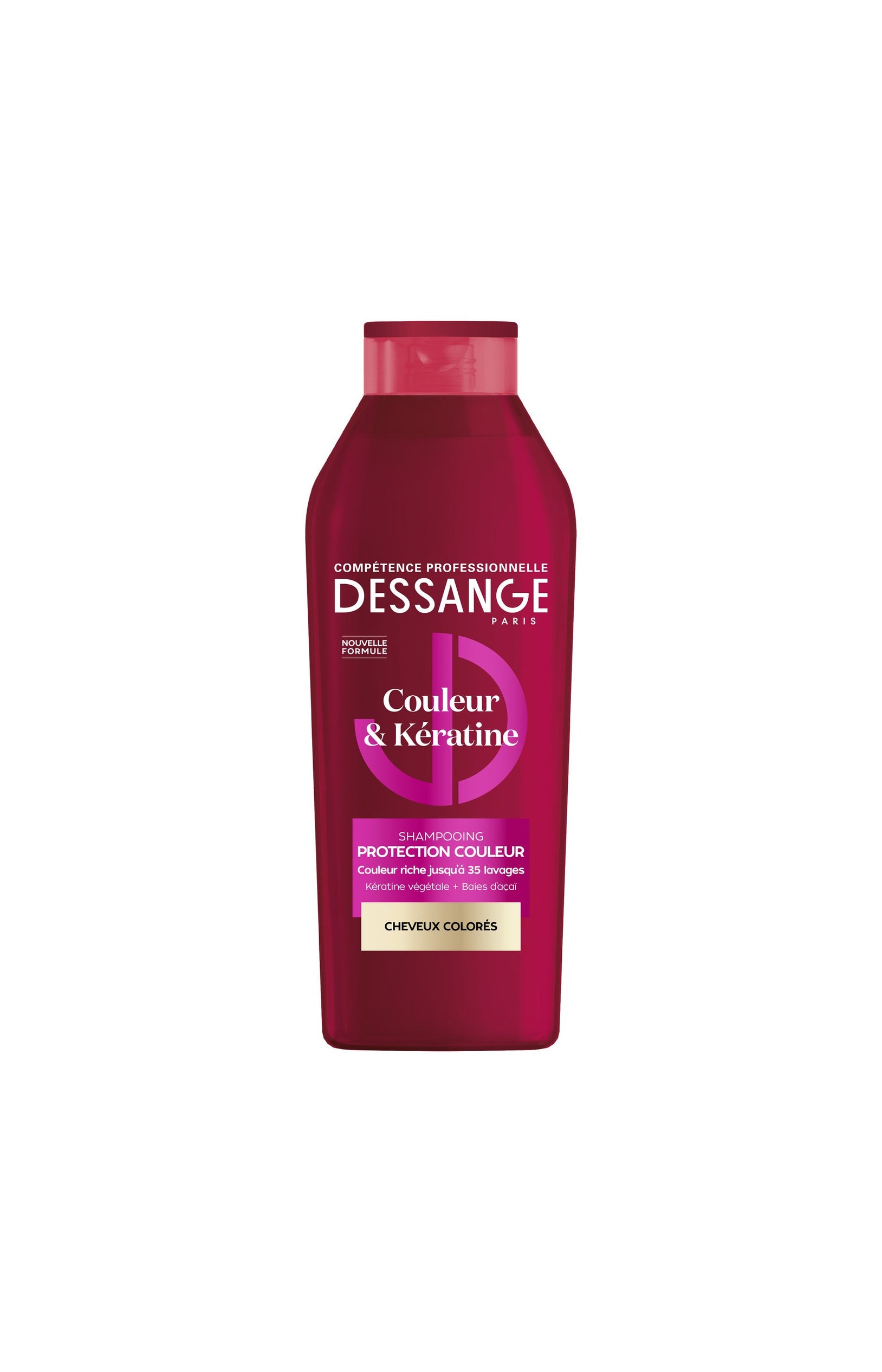 Lot de shampoings protection couleur - Couleur & kératine - 280 ml - 2 produits