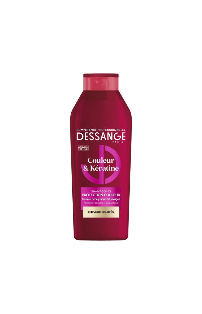 Lot de shampoings protection couleur - Couleur & kératine - 280 ml - 2 produits