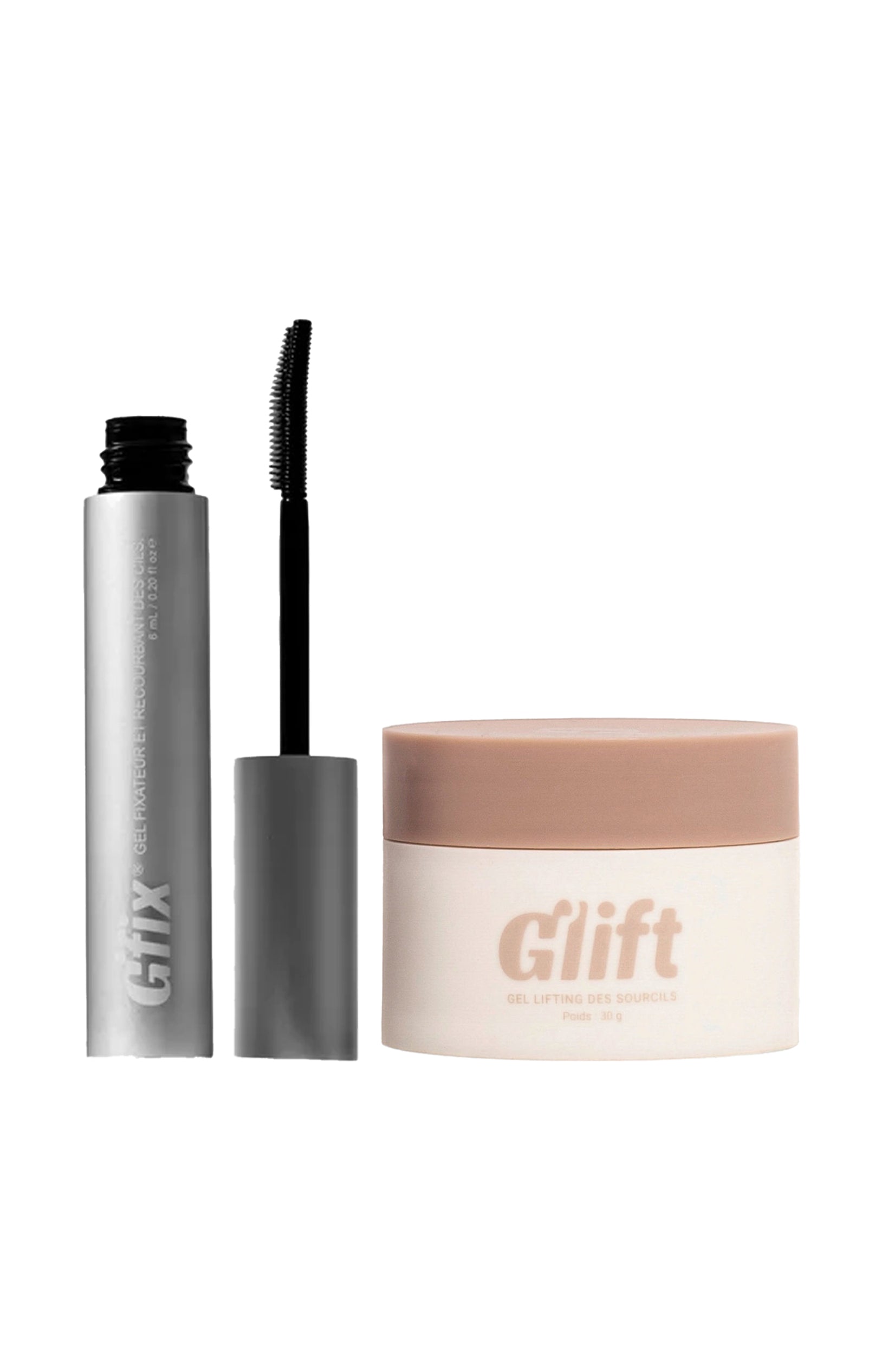 Mascara recourbant & gel à sourcils