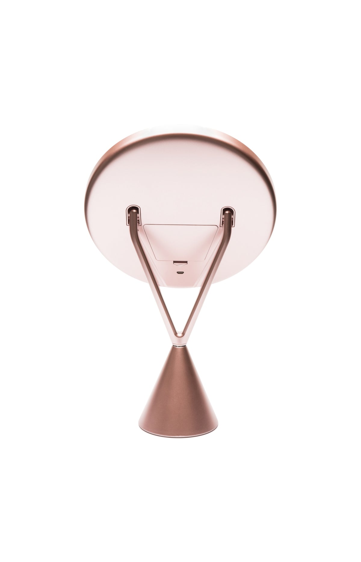 Miroir maquillage LED - Grossissement 5x - Rose gold