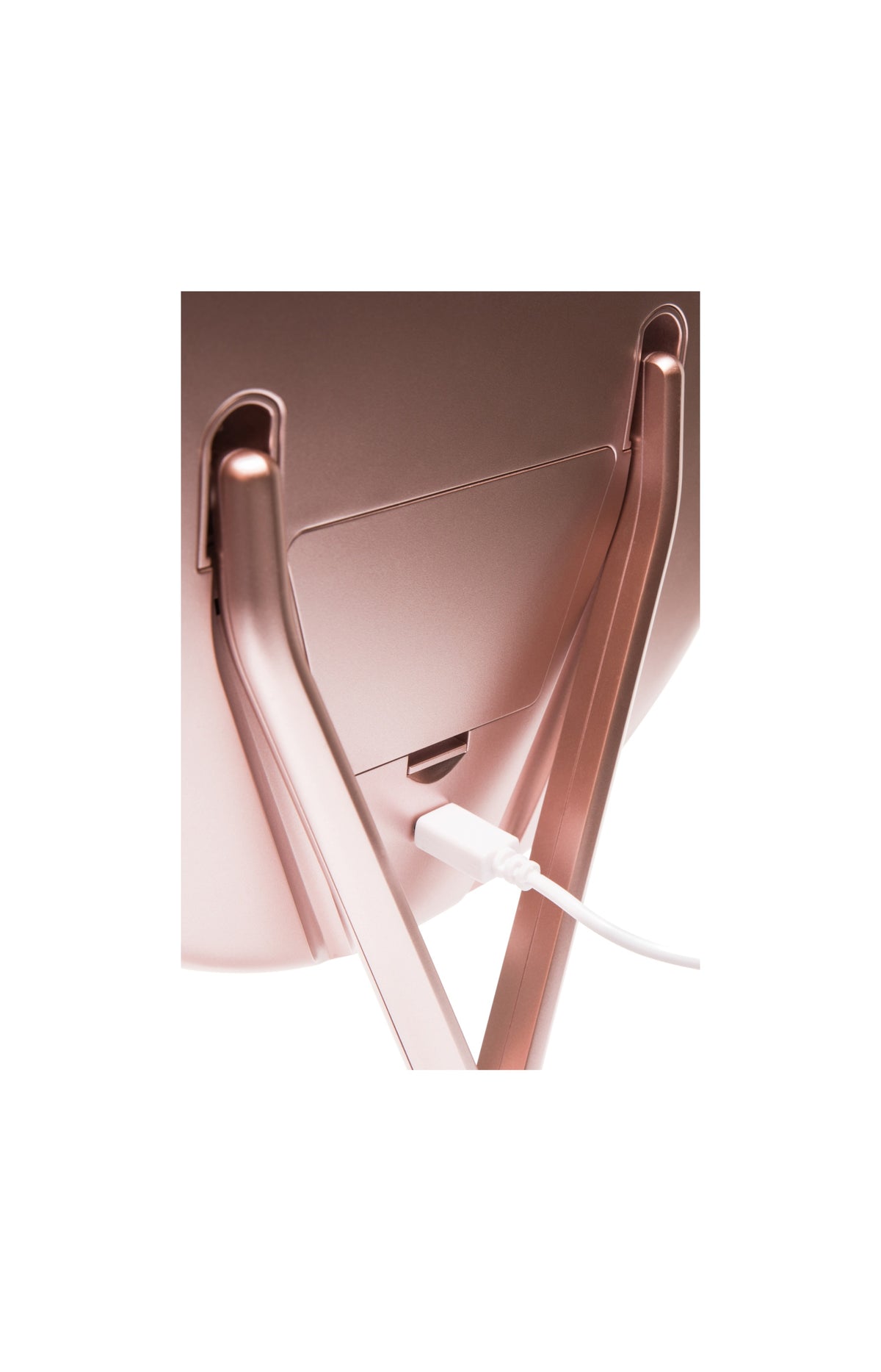 Miroir maquillage LED - Grossissement 5x - Rose gold