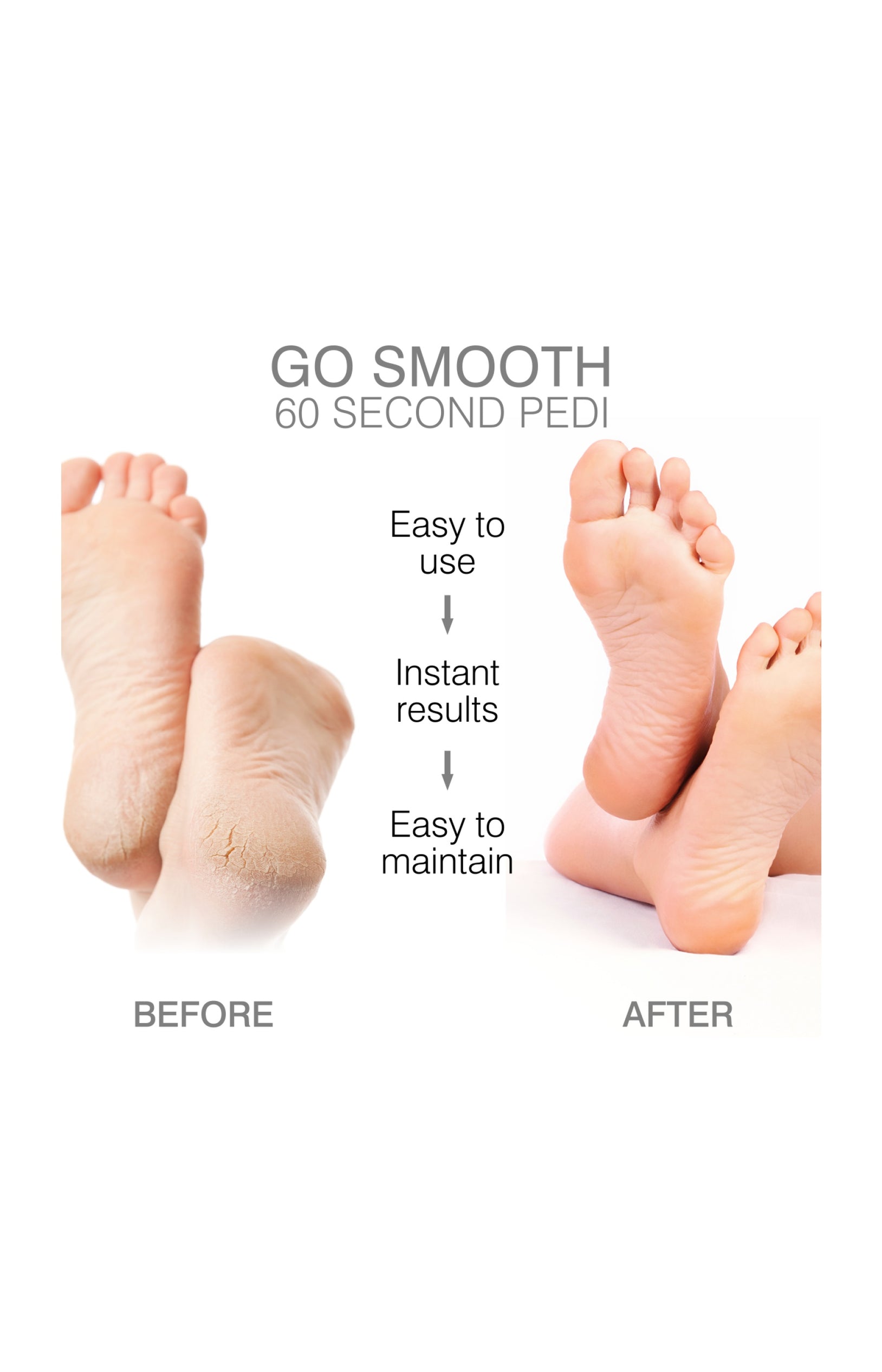 Râpe électrique pieds - Soin express 60 secondes