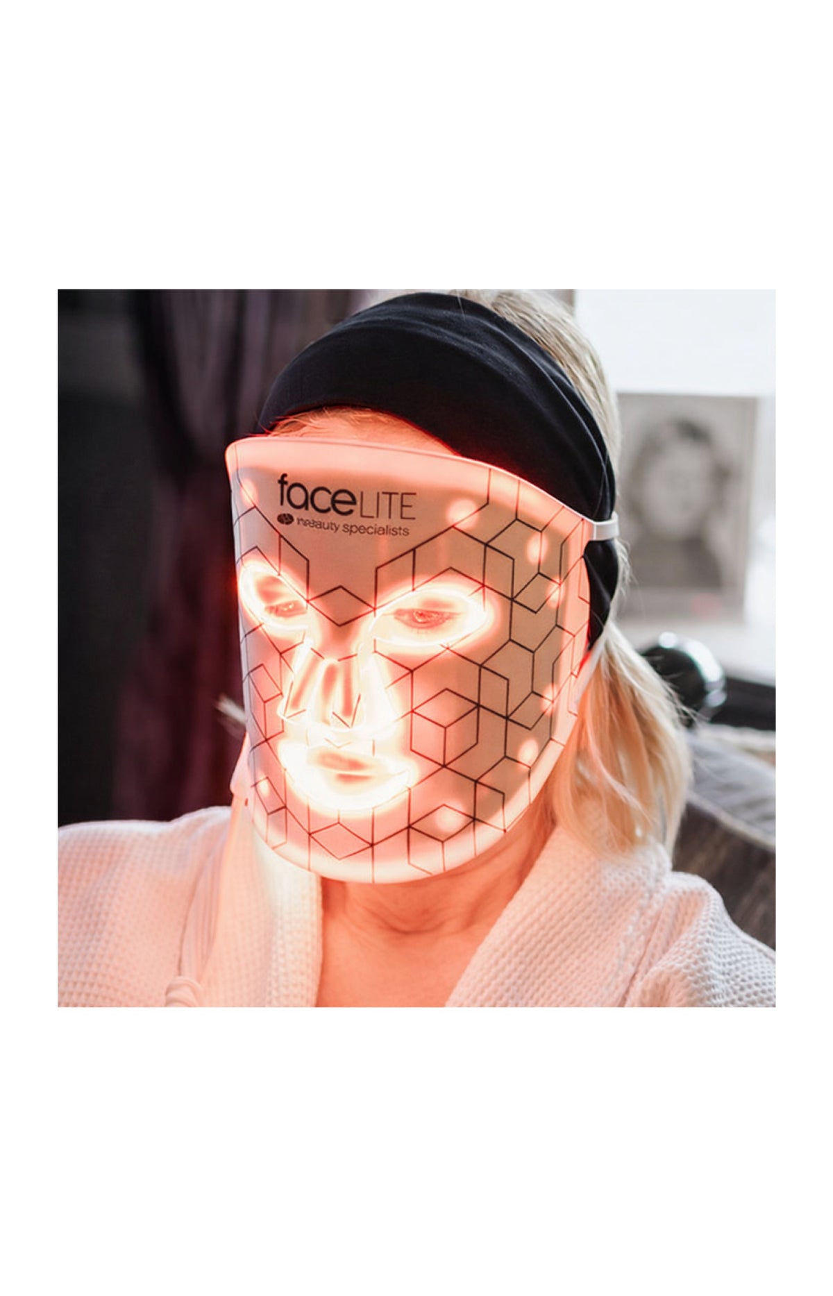 Masque LED anti-âge - Lumière rouge et infrarouge - Visage