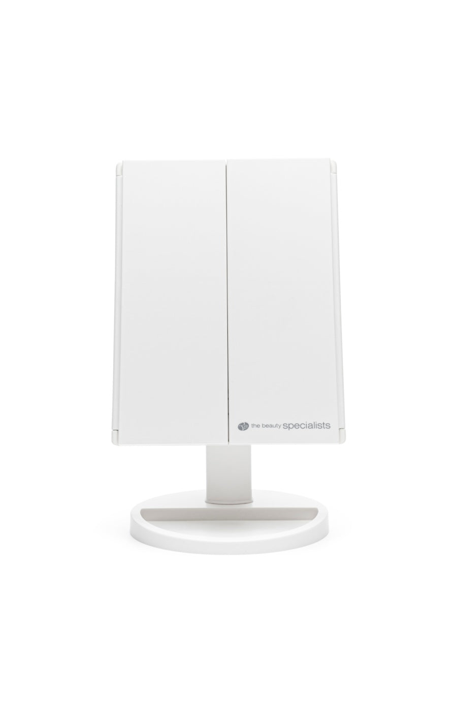 Miroir maquillage pliable LED - Blanc