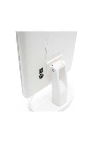Miroir maquillage pliable LED - Blanc