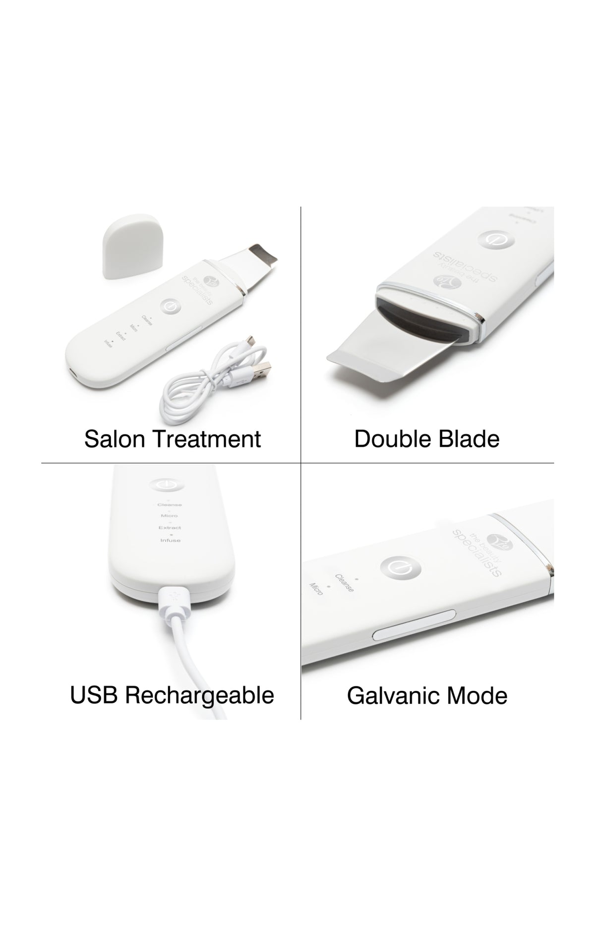 Spatule ultrasonique nettoyante - Exfoliation & soin - Visage