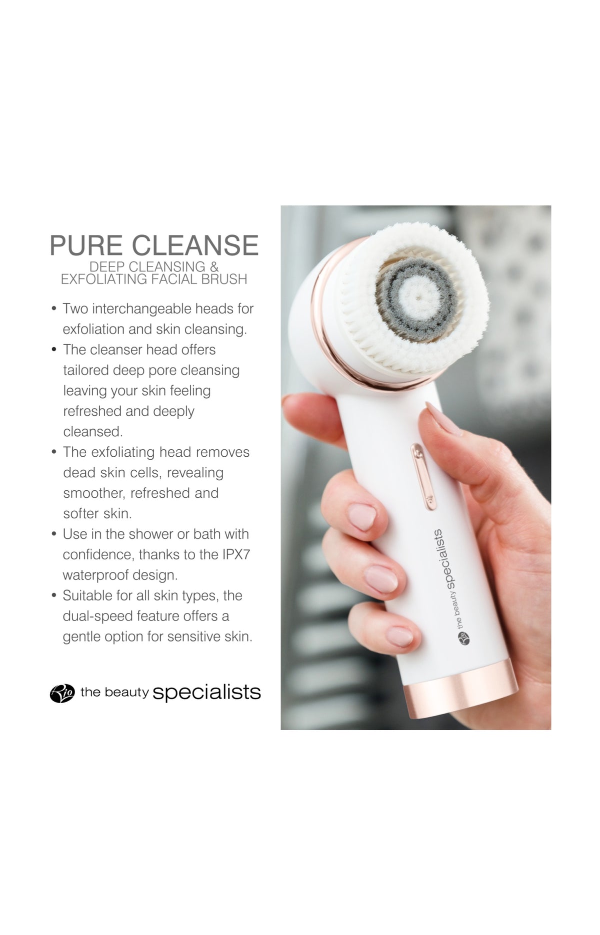 Brosse nettoyante & exfoliante - Visage