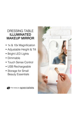 Miroir nomade LED - Grossissement 10x