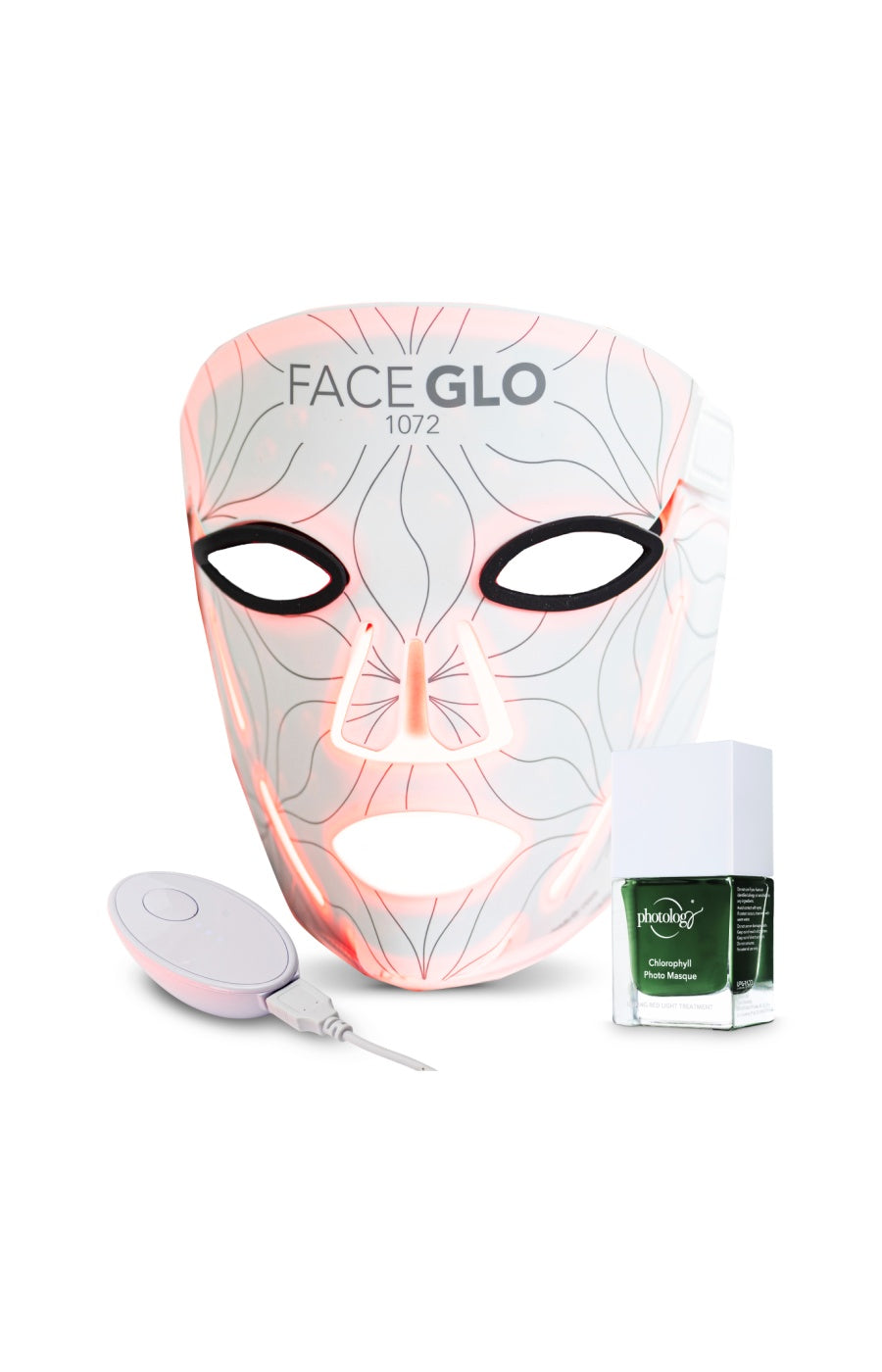 Masque LED anti-âge - Triple longueur d’onde - Visage