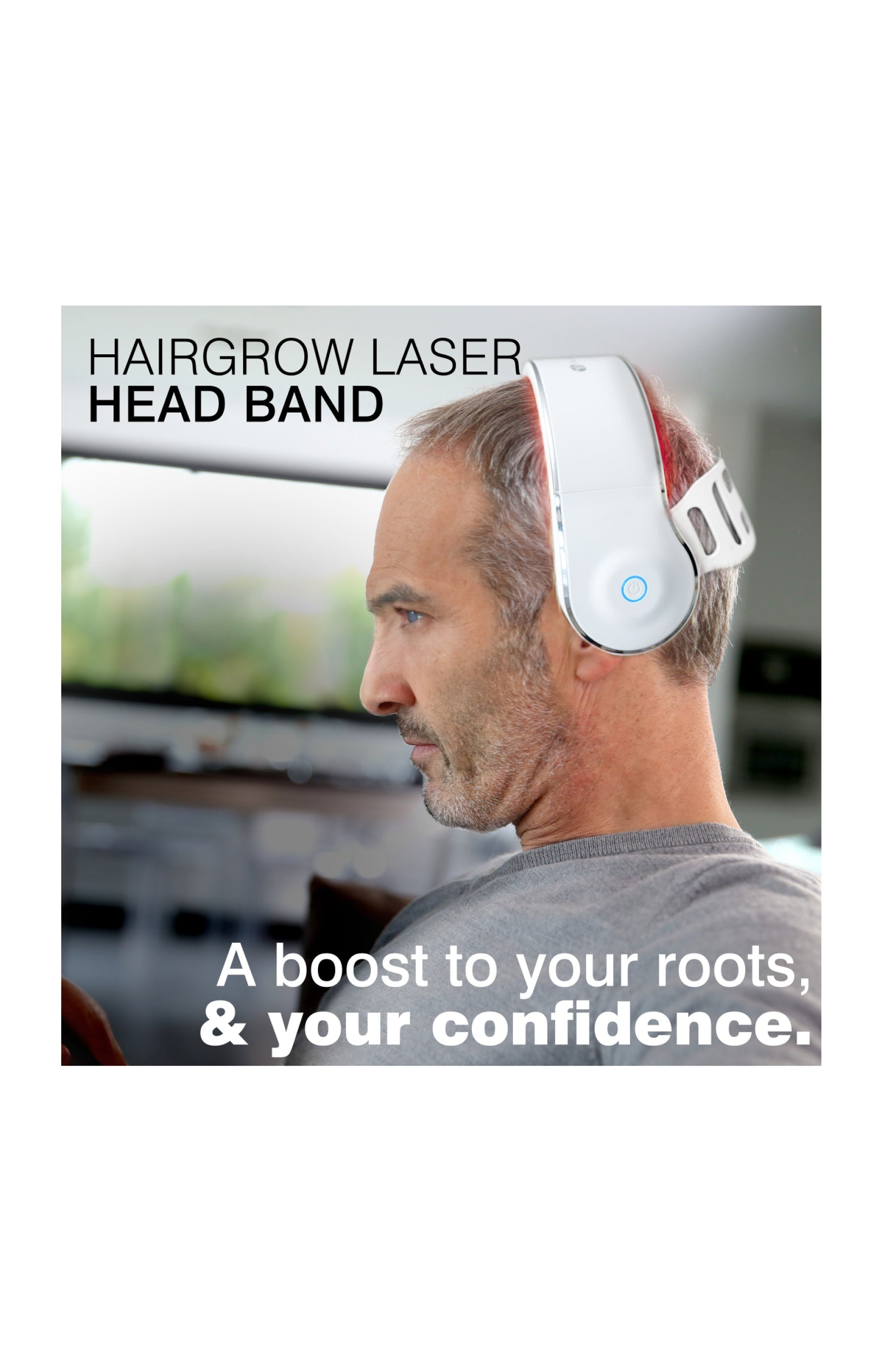 Bandeau laser anti-chute - Lumière rouge - Cheveux